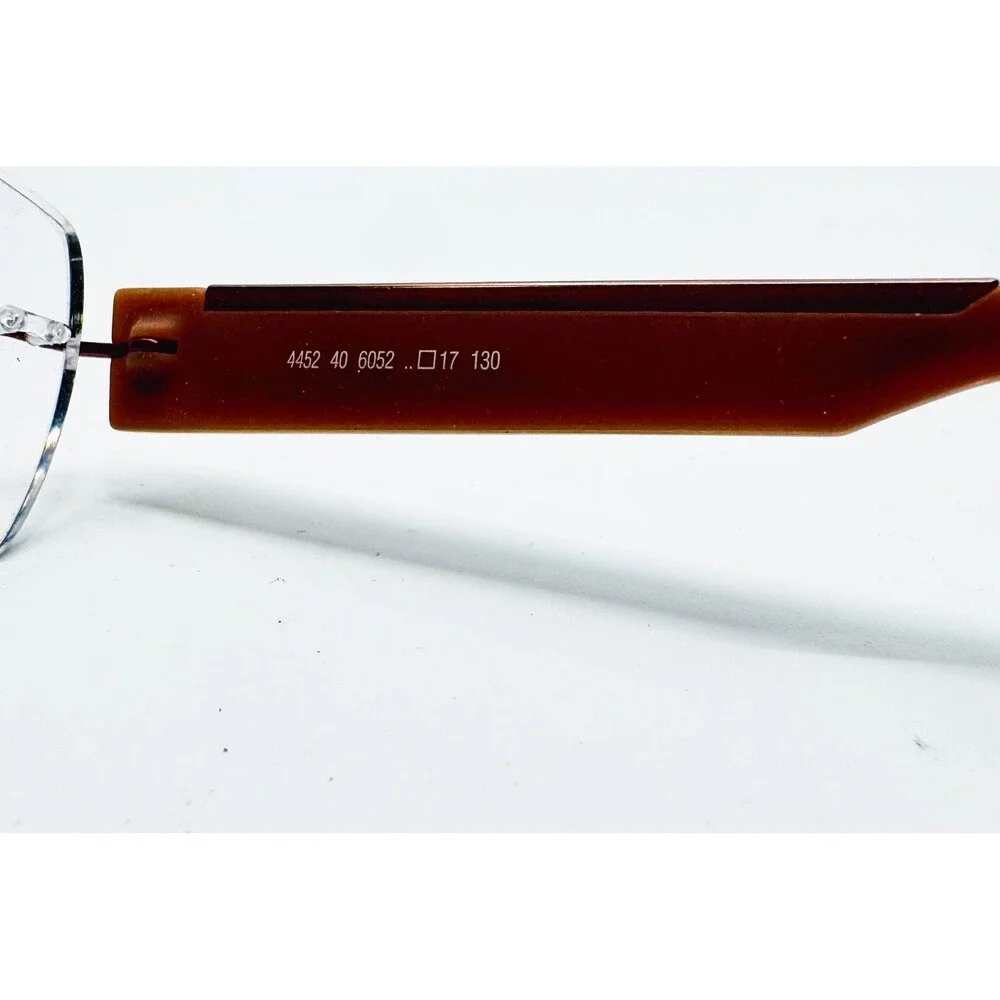 Silhouette Eyeglasses Mens Brown Rimless Austria 4452 40 6052 17 130